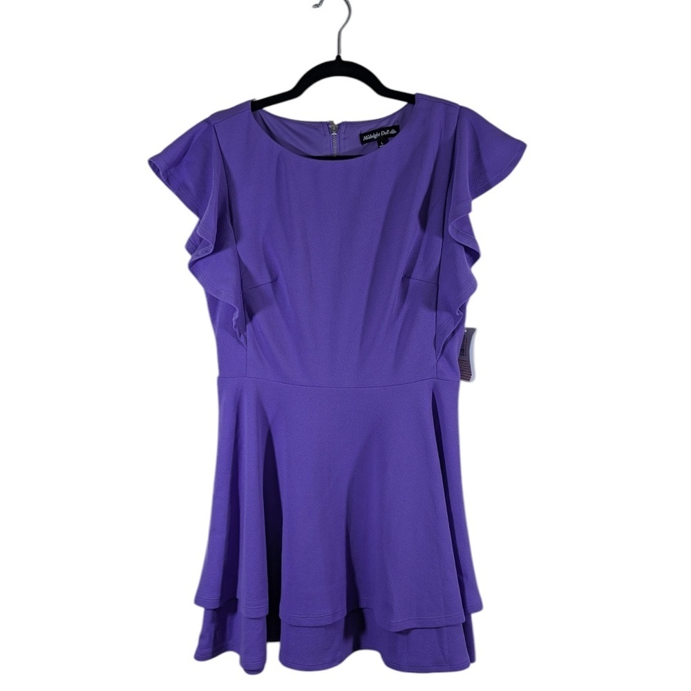Midnight Doll Purple Semi Formal Dress Size L